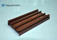 मिश्र धातु 6063 लकड़ी अनाज एल्यूमीनियम प्रोफाइल 5.98 मीटर लंबाई अनुकूलित आकार