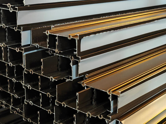 एल्यूमीनियम स्लाइडिंग विंडो आँगन दरवाजा प्रोफाइल पाउडर कोटिंग कांस्य दक्षिण अफ्रीका