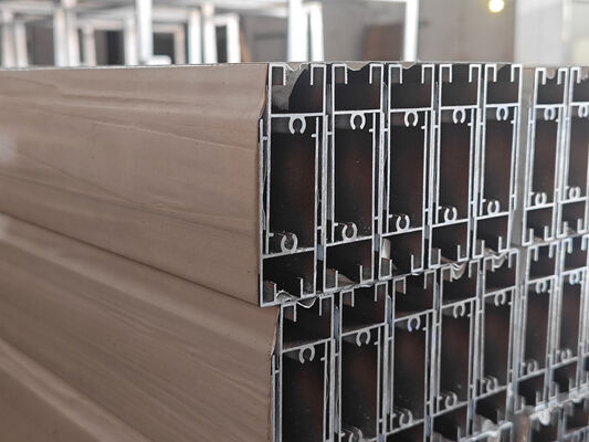 दक्षिण अफ्रीका एल्यूमीनियम एक्सट्रूज़न पैटीओ विंडो प्रोफाइल पाउडर कोटिंग