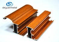 दरवाजे पहनने के प्रतिरोध के लिए अनुकूलित लकड़ी अनाज एल्यूमीनियम प्रोफाइल